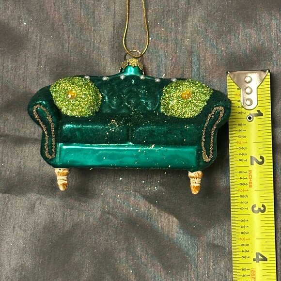 Settee Chesterfield ornament- Green - Picture 5 of 5
